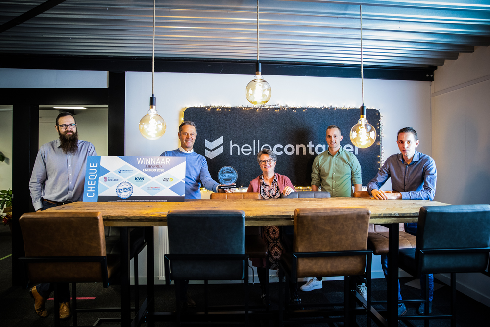 HelloContainer winnaar juryprijs 2020 Zeeuwse Innovatieprijs Emergo